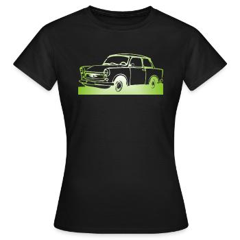  601 Limo Trabi - Frauen T-Shirt - Schwarz - Vorne - AI Model Female 172 dark (172cm)