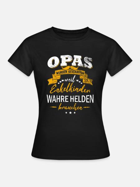 opa geburtstag grossvater geschenk - Frauen T-Shirt - Schwarz