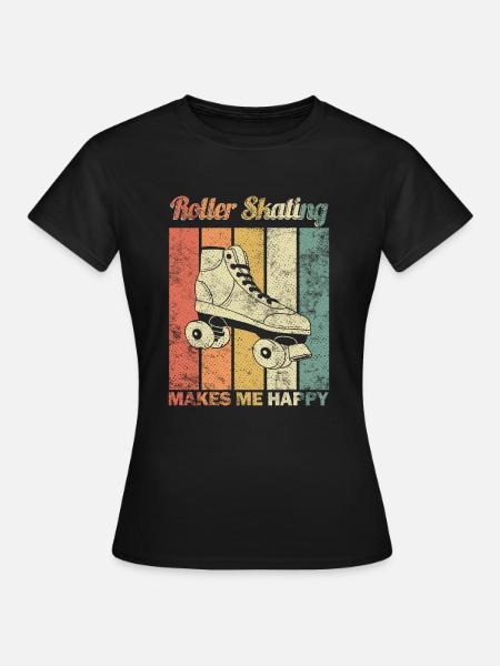 roller skates - Women's T-Shirt - black