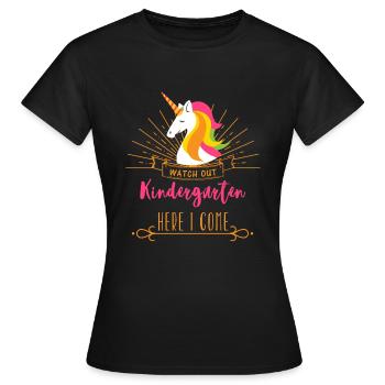 MATERNELLE - T-shirt Femme - noir - Devant - AI Model Female 172 dark (172cm)