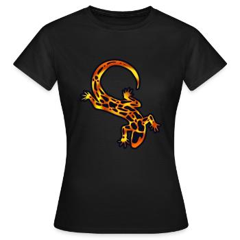 salamander - Frauen T-Shirt - Schwarz - Vorne - AI Model Female 172 dark (172cm)
