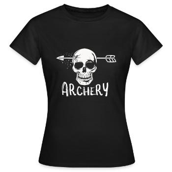 tir à l'arc - T-shirt Femme - noir - Devant - AI Model Female 172 dark (172cm)