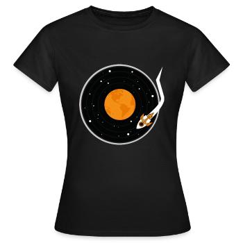 Enregistrer de la musique - T-shirt Femme - noir - Devant - AI Model Female 172 dark (172cm)