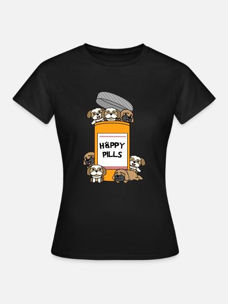 Shih Tzu - Frauen T-Shirt - Schwarz