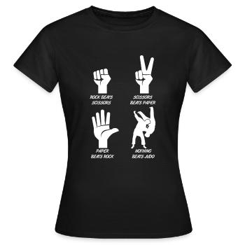 Judo - Frauen T-Shirt - Schwarz - Vorne - AI Model Female 172 dark (172cm)