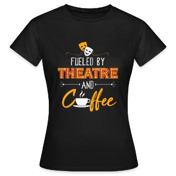 Théâtre Musical Théâtre musical Café - T-shirt Femme - noir - Devant - AI Model Female 172 dark (172cm)