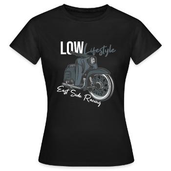 Bloc de l’Est KR 51 Schwalbe Vintage Retro Classic - T-shirt Femme - noir - Devant - AI Model Female 172 dark (172cm)