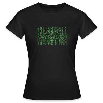 Setec Astronomy - Développeur programmeur informatique - T-shirt Femme - noir - Devant - AI Model Female 172 dark (172cm)