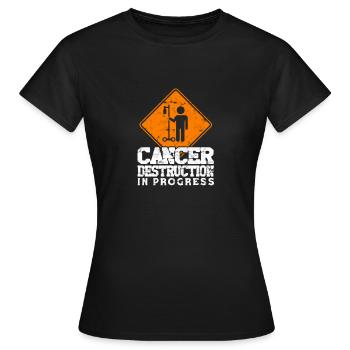 Cancer destruction in progress - Chemo Hospital - Women's T-Shirt - black - Front - AI Model Female 172 dark (172cm)