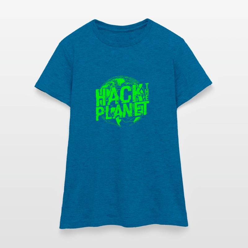 Hack the Planet Software Developer - Anonymous Women's T-Shirt