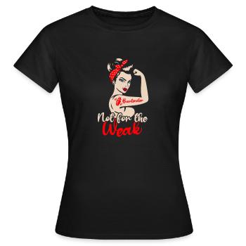 Bartender not for the weak - Mixology Alcohol - Women's T-Shirt - black - Front - AI Model Female 172 dark (172cm)