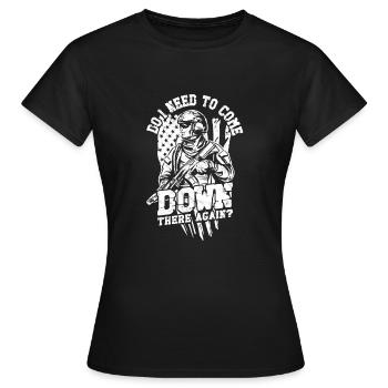 Buddha Green tara Mantra Tibetan Buddhism - BUddha - Women's T-Shirt - black - Front - AI Model Female 172 dark (172cm)