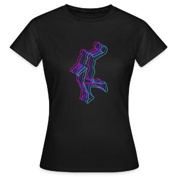 Basketball - Baller - Sports Passion - Women's T-Shirt - black - Front - AI Model Female 172 dark (172cm)