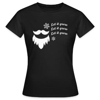 Lass es wachsen - Frauen T-Shirt - Schwarz - Vorne - AI Model Female 172 dark (172cm)