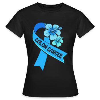 Darm Krebs Dickdarm - Frauen T-Shirt - Schwarz - Vorne - AI Model Female 172 dark (172cm)