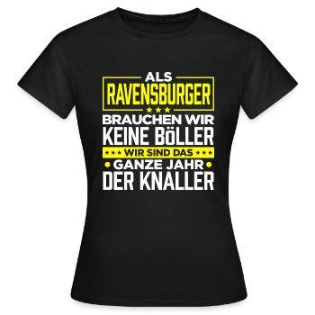 RAVENSBURGER - Böller - Frauen T-Shirt - Schwarz - Vorne - AI Model Female 172 dark (172cm)