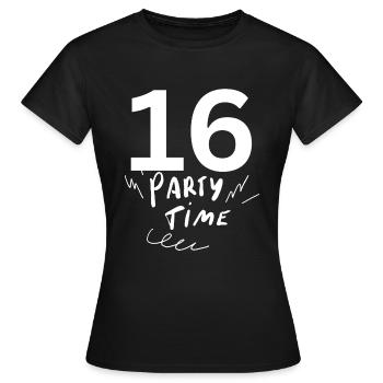 16 - T-shirt Femme - noir - Devant - AI Model Female 172 dark (172cm)