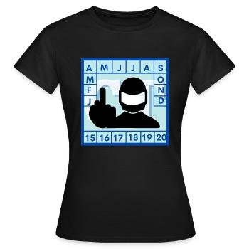 contrôle technique moto - T-shirt Femme - noir - Devant - AI Model Female 172 dark (172cm)