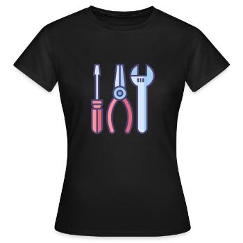 Tool - Women's T-Shirt - black - Front - AI Model Female 172 dark (172cm)
