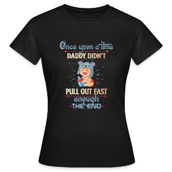 Annonce de grossesse - T-shirt Femme - noir - Devant - AI Model Female 172 dark (172cm)