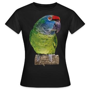 L’amazone à dos rouge - T-shirt Femme - noir - Devant - AI Model Female 172 dark (172cm)