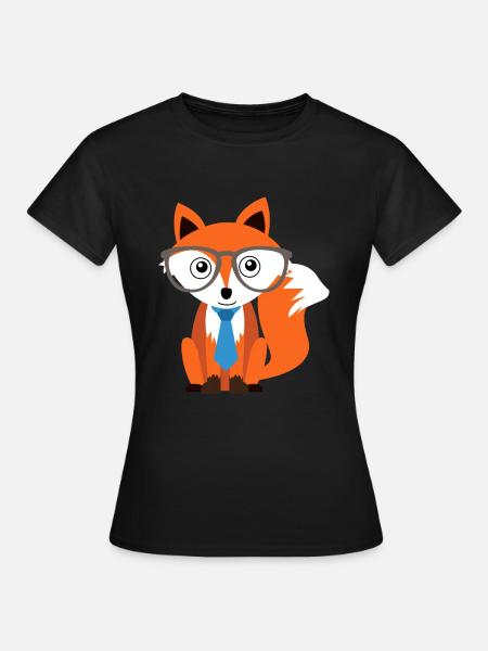 Fuchs - Frauen T-Shirt - Schwarz