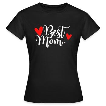 Best Mom Christmas Gift Funny Mom - Women's T-Shirt - black - Front - AI Model Female 172 dark (172cm)