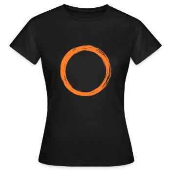 Circle symbol - Women's T-Shirt - black - Front - AI Model Female 172 dark (172cm)