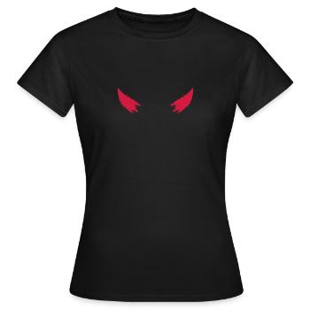 cornes diable - T-shirt Femme - noir - Devant - AI Model Female 172 dark (172cm)