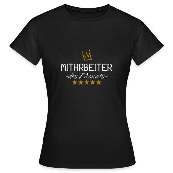 Mitarbeiter des Monats - Frauen T-Shirt - Schwarz - Vorne - AI Model Female 172 dark (172cm)