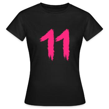 Number 11 Favorite number number - Women's T-Shirt - black - Front - AI Model Female 172 dark (172cm)