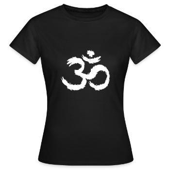 Symbole Om hindouisme - T-shirt Femme - noir - Devant - AI Model Female 172 dark (172cm)