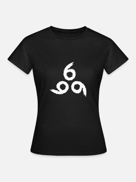 666 Symbole Satan - T-shirt Femme - noir