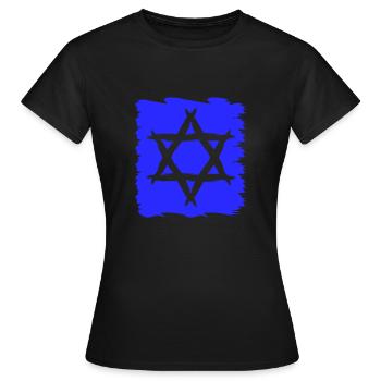 Étoile de David religion symbole cadeau judaïsme - T-shirt Femme - noir - Devant - AI Model Female 172 dark (172cm)