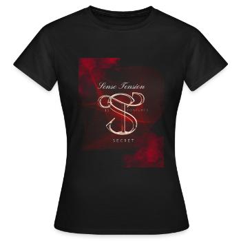 Conception de tension sensorielle - T-shirt Femme - noir - Devant - AI Model Female 172 dark (172cm)