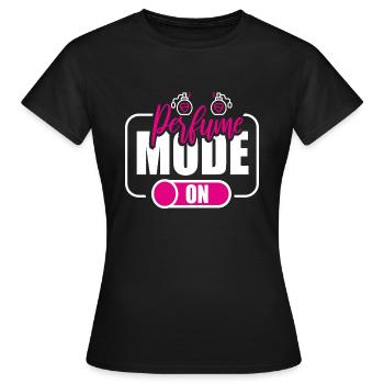 Parfüm Fragrance Perfüm Perfume Parfum Duft - T-shirt Femme - noir - Devant - AI Model Female 172 dark (172cm)