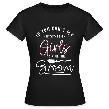 Balai de sorcières Balai d’Halloween Walpurgis Night - T-shirt Femme - noir - Devant - AI Model Female 172 dark (172cm)