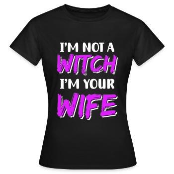 Sorcière Halloween Walpurgis Night - T-shirt Femme - noir - Devant - AI Model Female 172 dark (172cm)