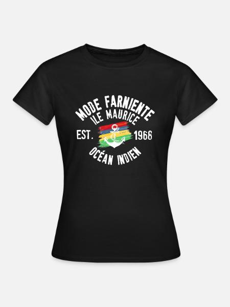 Mode Müßiggang Mauritius - Frauen T-Shirt - Schwarz