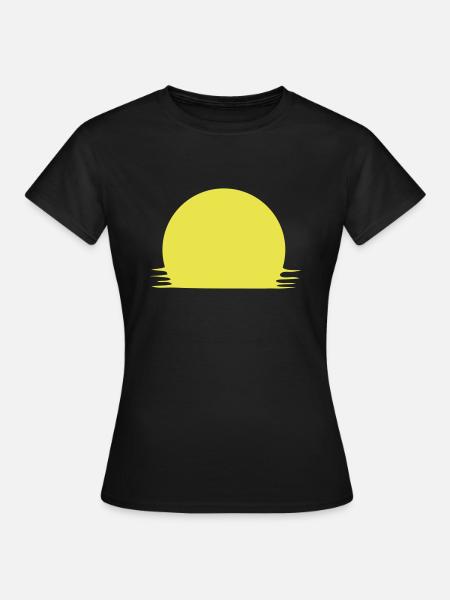 sonnenuntergang - Frauen T-Shirt - Schwarz