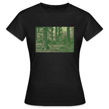 Forêt de rêveurs - T-shirt Femme - noir - Devant - AI Model Female 172 dark (172cm)