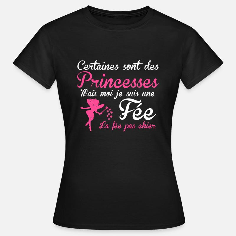 la fée pas chier - Frauen T-Shirt - Schwarz