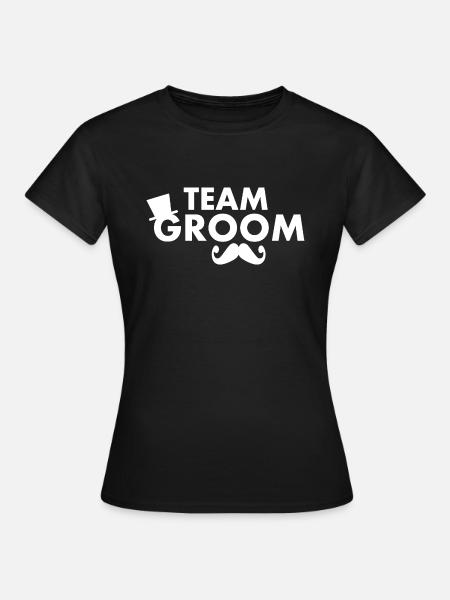Team groom - Frauen T-Shirt - Schwarz