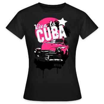 Viva la Cuba - Frauen T-Shirt - Schwarz - Vorne - AI Model Female 172 dark (172cm)