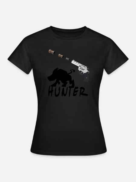 Hunter - Jäger - Jagd - Hunt - Frauen T-Shirt - Schwarz