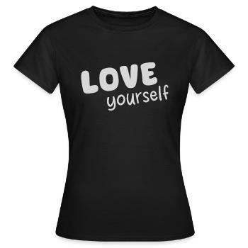 Amour-propre - T-shirt Femme - noir - Devant - AI Model Female 172 dark (172cm)