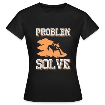 Bouldering bouldern - T-shirt Femme - noir - Devant - AI Model Female 172 dark (172cm)