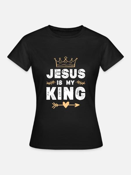 jesus is king - Women's T-Shirt - black
