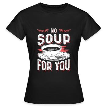 suppe lecker - Frauen T-Shirt - Schwarz - Vorne - AI Model Female 172 dark (172cm)