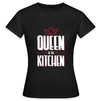 kitchen queen - Women's T-Shirt - black - Front - AI Model Female 172 dark (172cm)